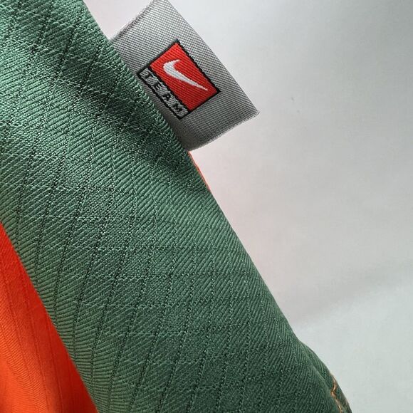 Miami Hurricanes Nike Team Polo Shirt Mens Size XL Orange Dri-Fit Short Sleeve - Picture 6 of 16